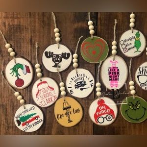 Homemade ornaments personalized